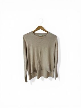 Ted Baker Crew Neck Sweater
High Low Hem Beige Speckled (Size 3/US8)